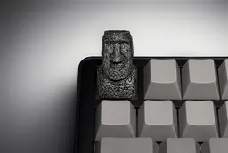 Клавиша XIIX «Moai Ancient Stone», фото на клавиатуре - ракурс 2