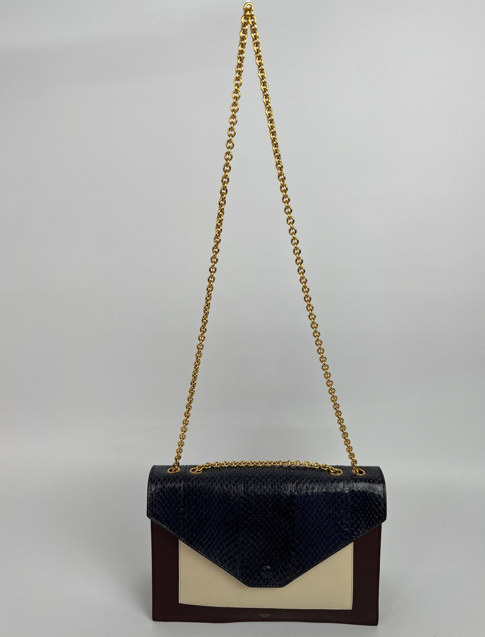 Сумка Celine Tri Color Python and Leather Pocket