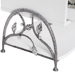 Банкетка Терра Айс Античное Серебро