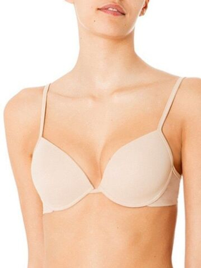 Бюстгальтер с градуированной чашкой и эффектом пуш-ап (Размер: 1B) (Цвет: телесный)