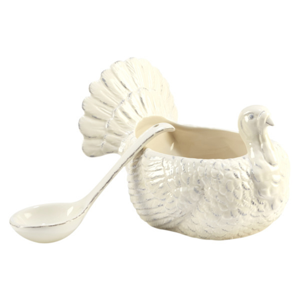 Соусник 3D с ложкой Certified Int. Осенние поля Индюшка 760мл