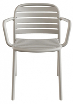 Кресло пластиковое Papatya Tarabya-K, светло-серый