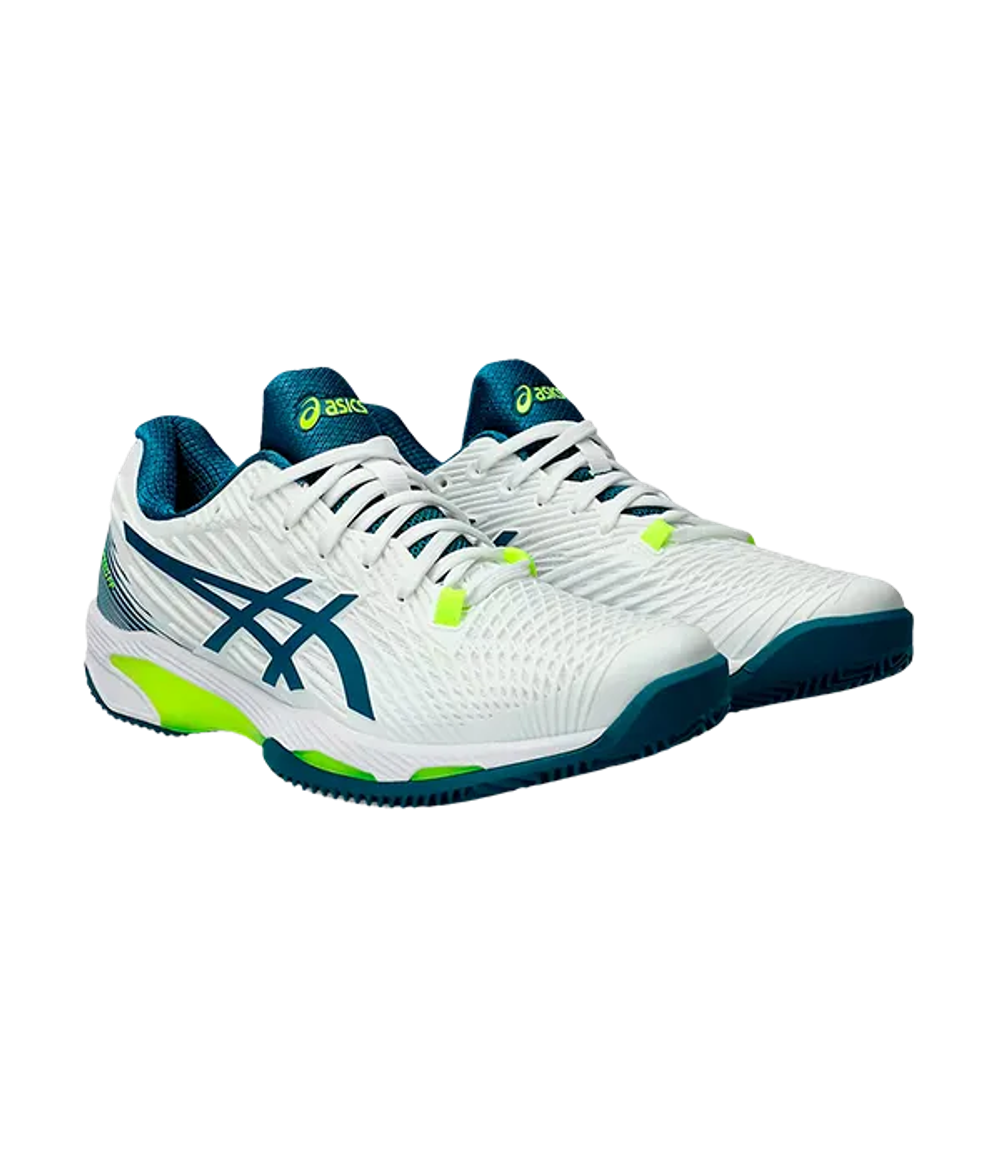 Asics Solution Speed FF Clay Белые-Спокойные бирюзовые кроссовки