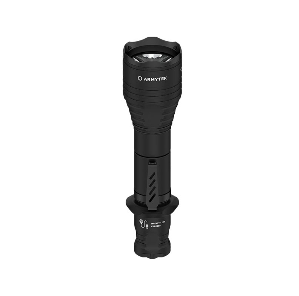 Фонарь светодиодный тактический Armytek Predator Pro Magnet USB, 1400 лм, теплый свет, аккумулятор