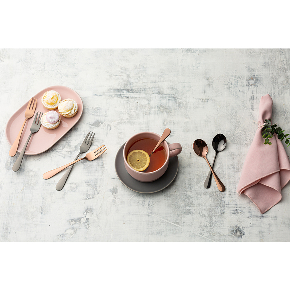 Набор из 4 десертных вилок select copper