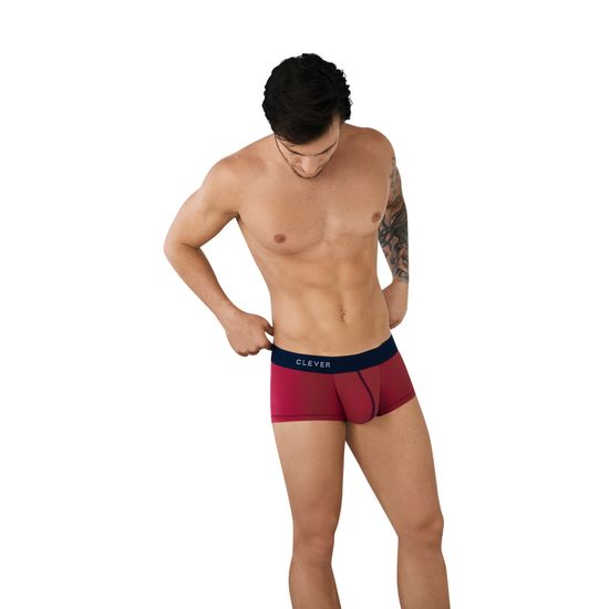 Мужские трусы хипсы бордовые Clever Moda SIMPLE LATIN  BOXER 094519
