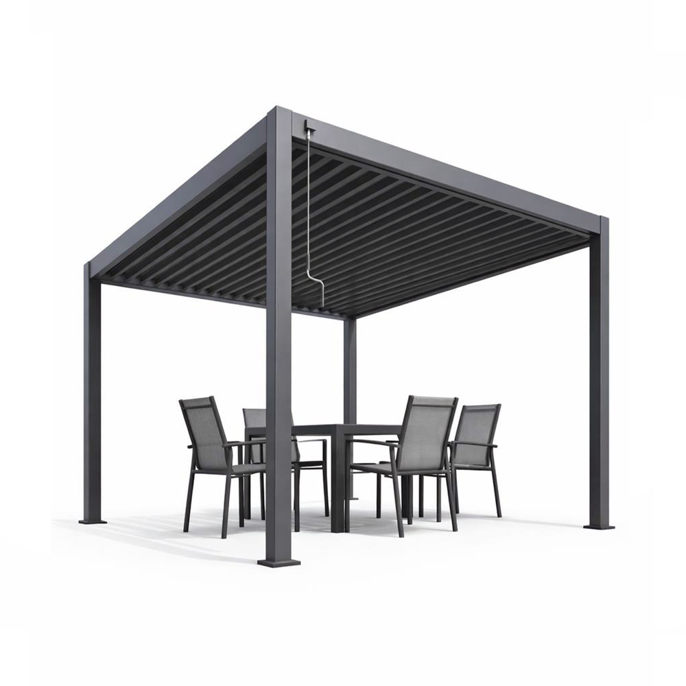Пергола алюминиевая Cronon Nova 3х3 м, графит