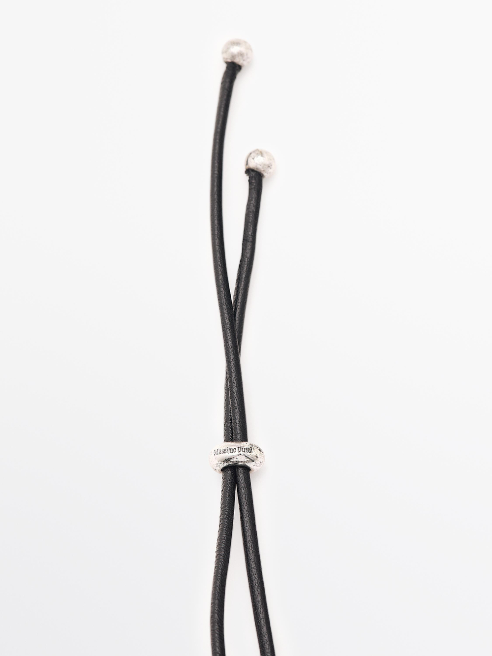 Massimo Dutti Ожерелье-цепочка с подвеской в форме стручка, серебряный