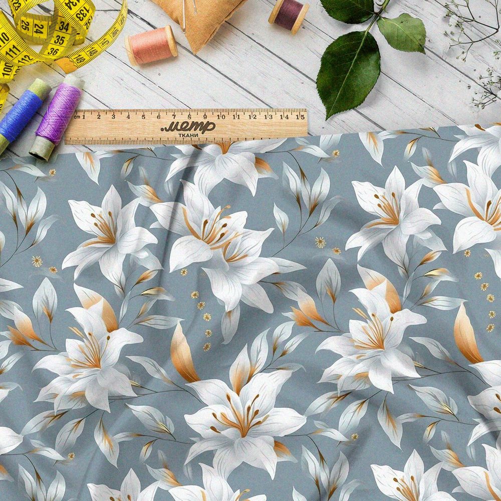 Ткань премиум сатин волшебные отражения