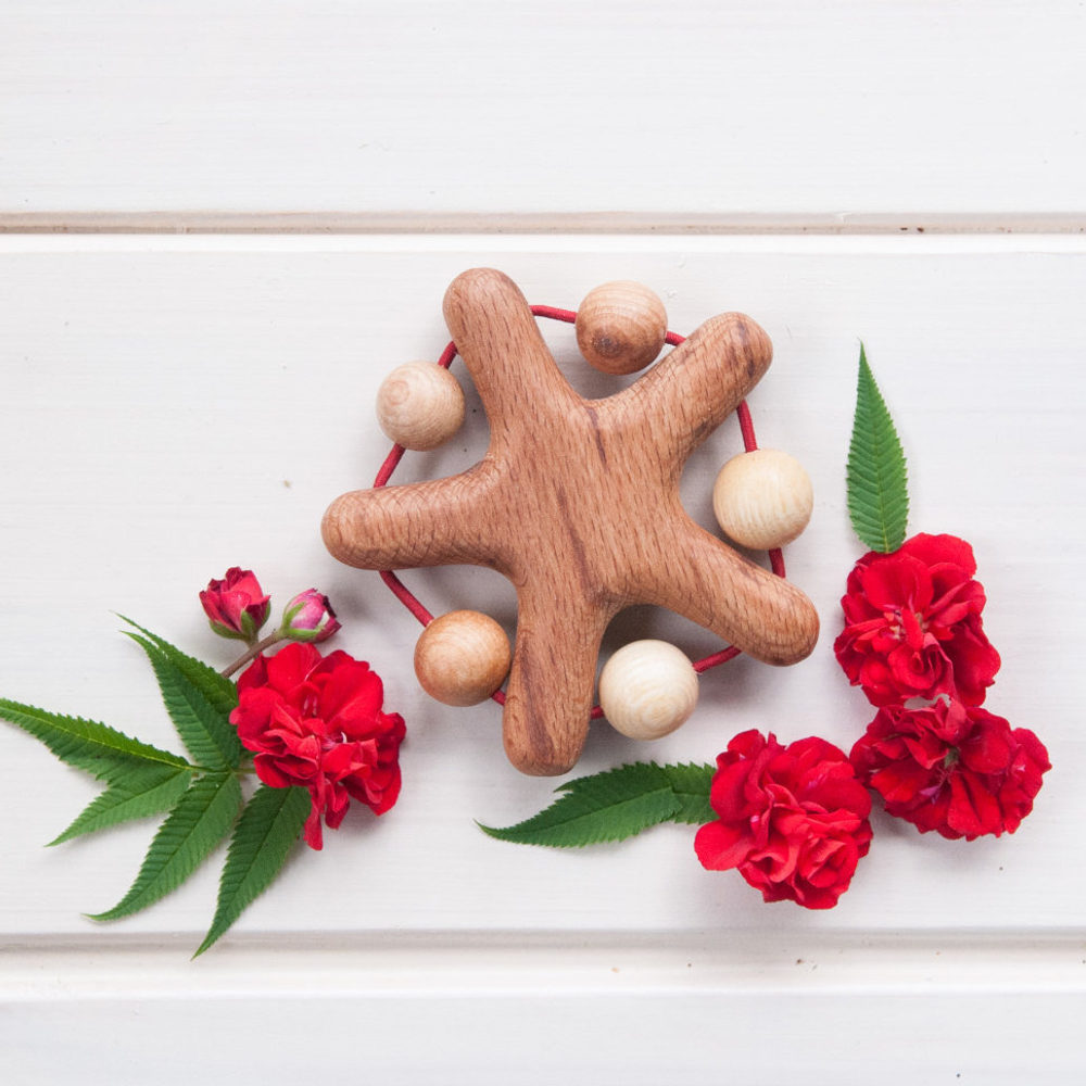 Грызунок Звездочка с можжевеловыми бусинами Леснушки