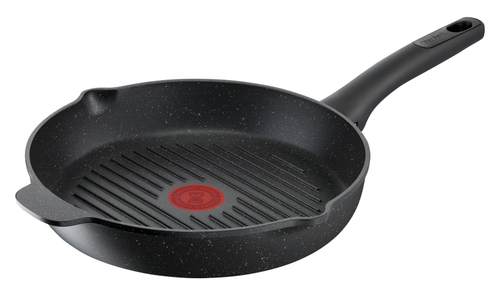 Сковорода-гриль круглая Tefal Black Stone 26 см E2434055