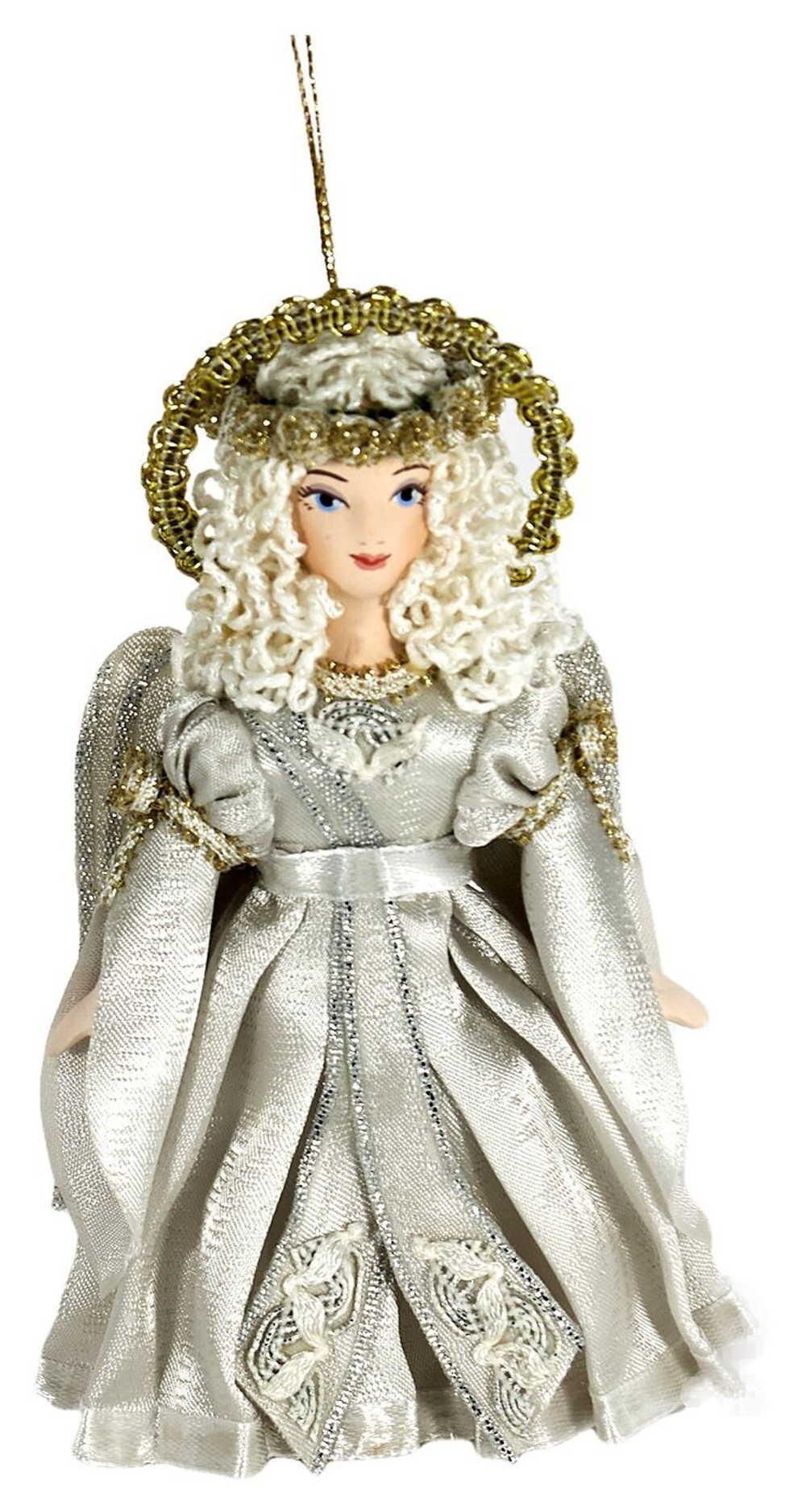 Подвесная фарфоровая кукла Ангел. Сувенир ручной работы