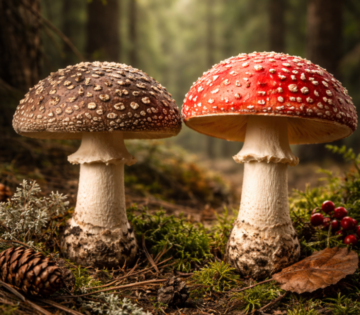 Пантерный мухомор: мифы и правда. Чем он отличается от красного