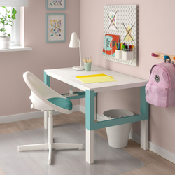 IKEA PYNTEN  (ИКЕА ПЙНТЕН)  -  Подушка для детского офисного кресла, бирюзовая, 33x32 см