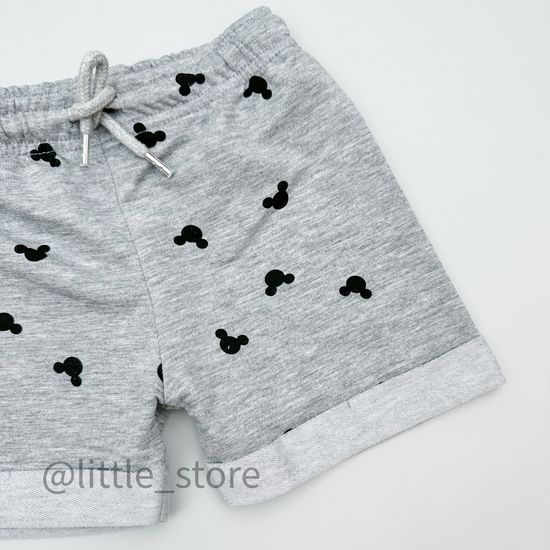 Комплект "Микки Маус" серый/черный