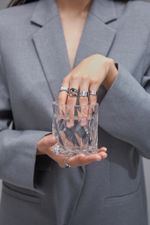 Кольцо Crystal EYE с черным агатом