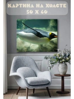 Картина на стену 40 X 50 Пингвин