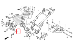 50310-KWN-710. STAY, FR. COVER. Honda PCX