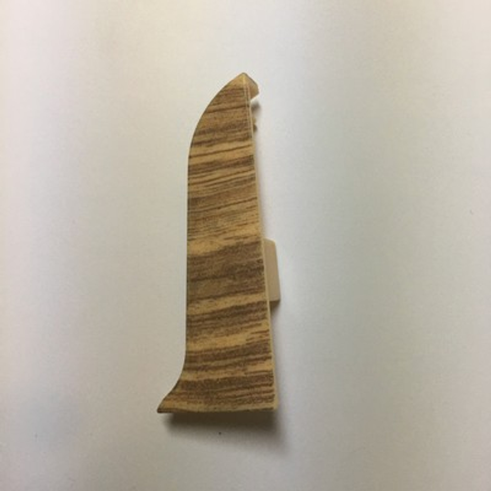 Заглушка правая к плинтусу "LIDER-62" 336 Дуб янтарный