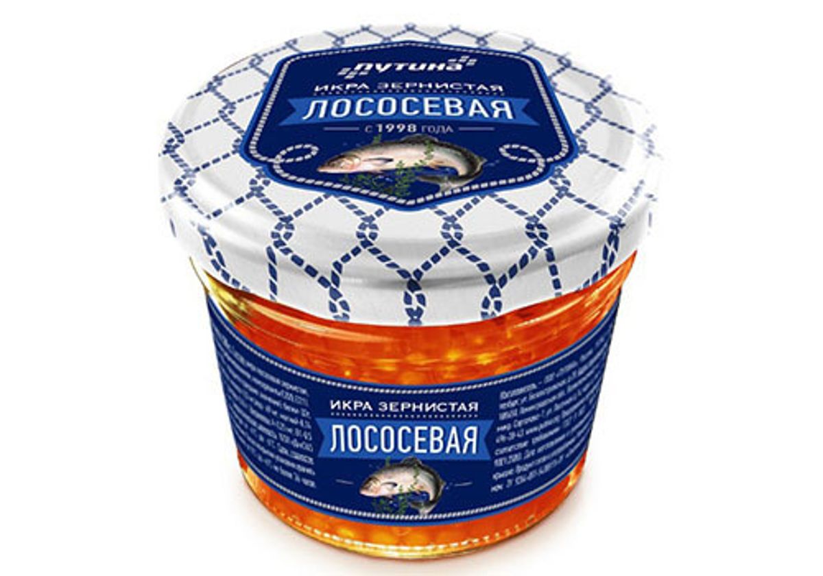 Икра красная лососёвая "Путина", 240г