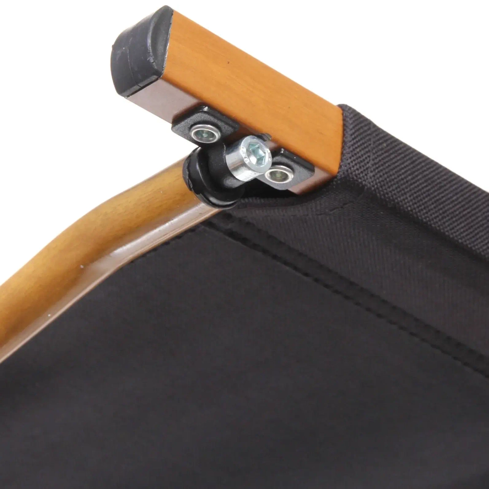 Кресло складное с подлокотниками до 100 кг DC-6006, 54*50*78 см, цвет: чёрный, каркас алюминий, ТуристМастер