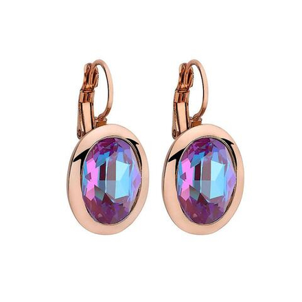 Серьги Qudo Tivola Burgundy Delite 303179 R/RG