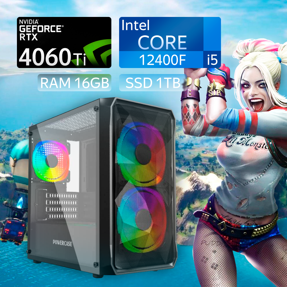 Игровой компьютер PROBOOK PC (Intel Core i5-12400F, RAM 16ГБ, SSD 1ТБ, NVIDIA GeForce RTX 4060 Ti, Win 11 Pro)