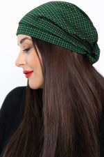 Чалма с бантом (зелено-бежевая) ЧБ4-23М LT Collection