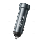 Автомобильное зарядное устройство Hoco Z54B PD60W(2C) (metal grey)