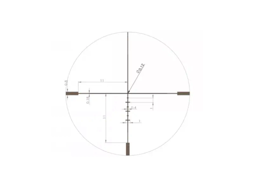Оптический прицел ARTELV CRS 1.5-6x44 SFP, 30mm, с подсветкой Fiber (ASCF15644S)
