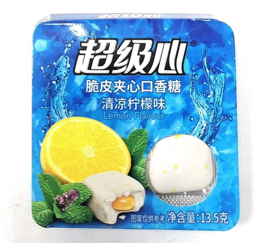 Жевательная резинка ЛИМОН МЯТА 4 в блистере 13,5гр