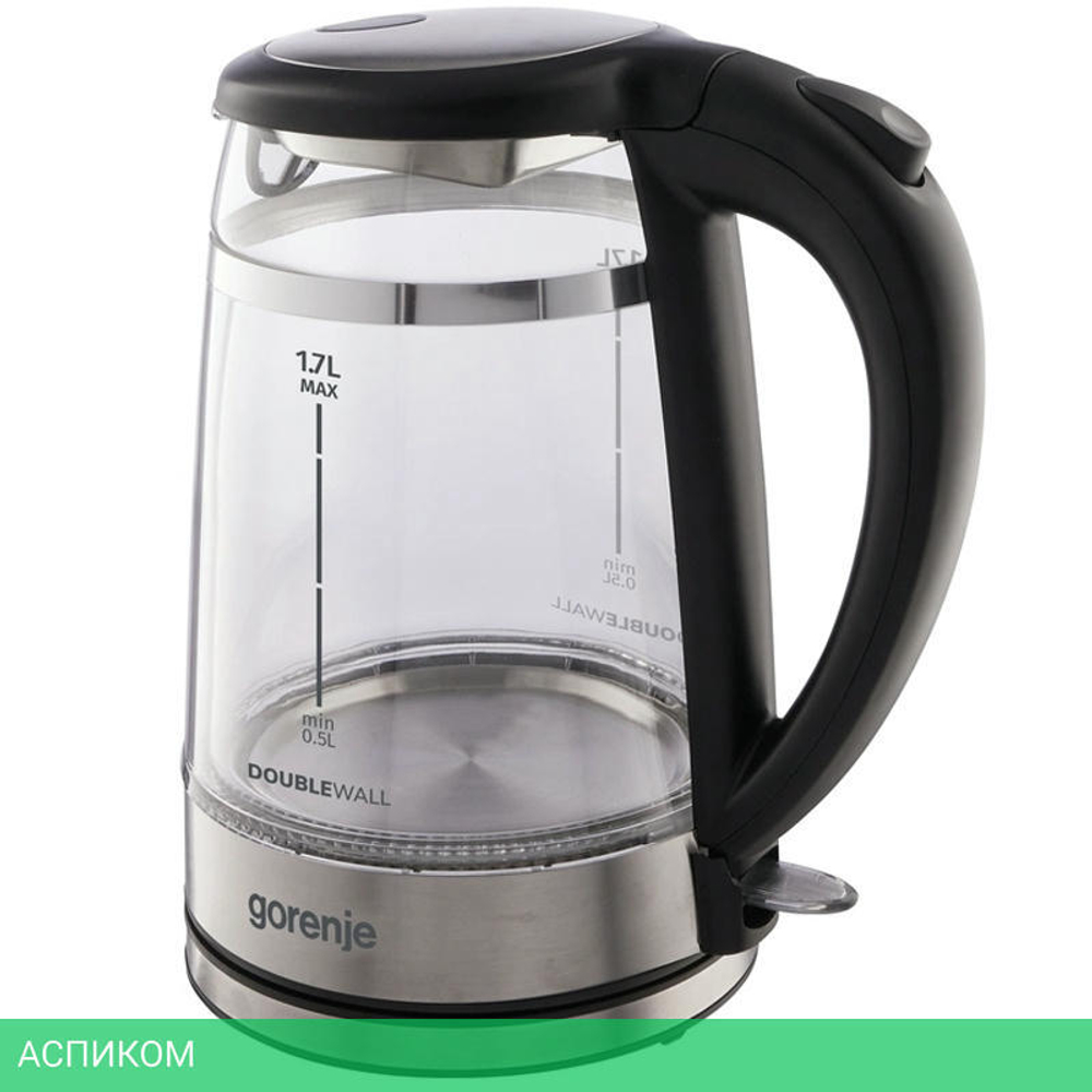 Электрочайник Gorenje K17GDW черный