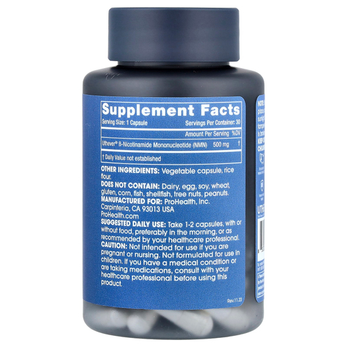 ProHealth Longevity, NMN Pro™ 500, 500 мг, 30 капсул