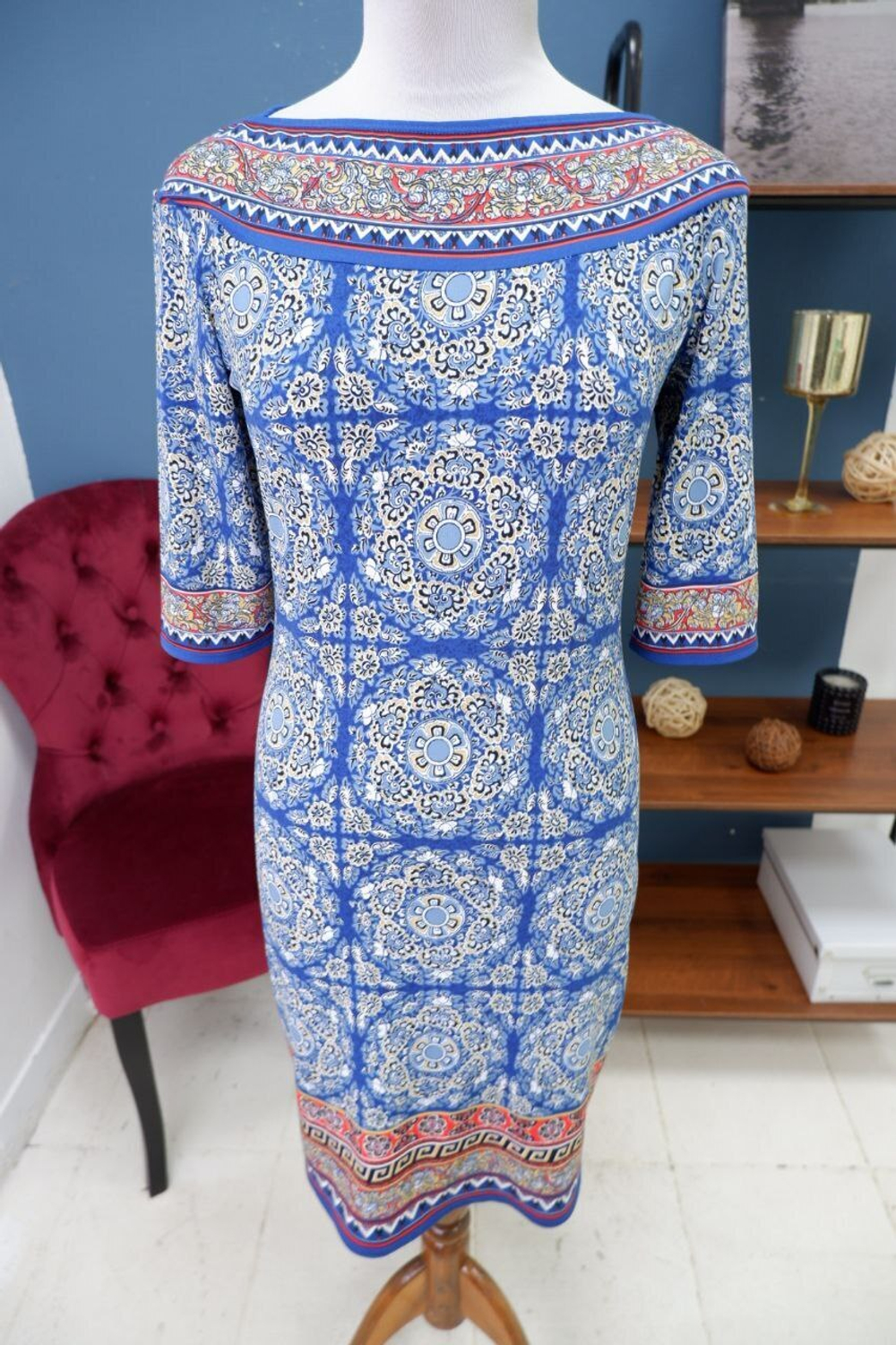 Платье Max Studio с узором 46 размер