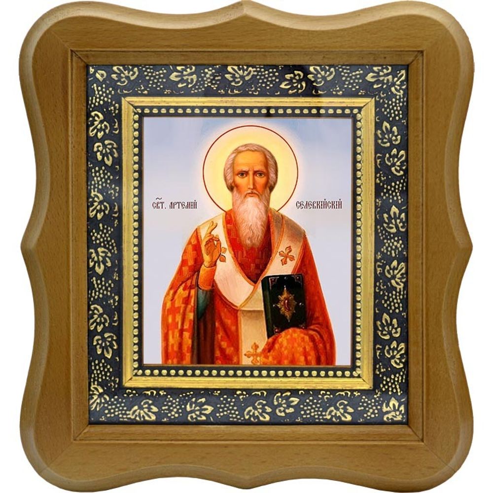 Артемий (Артемон) Солунский (Селевкийский) Святитель. Икона на холсте.
