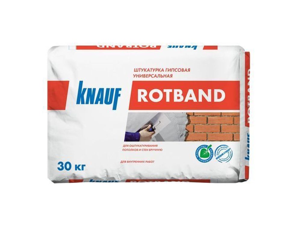 Штукатурка гипсовая Knauf Ротбанд 30 кг, 5 кг