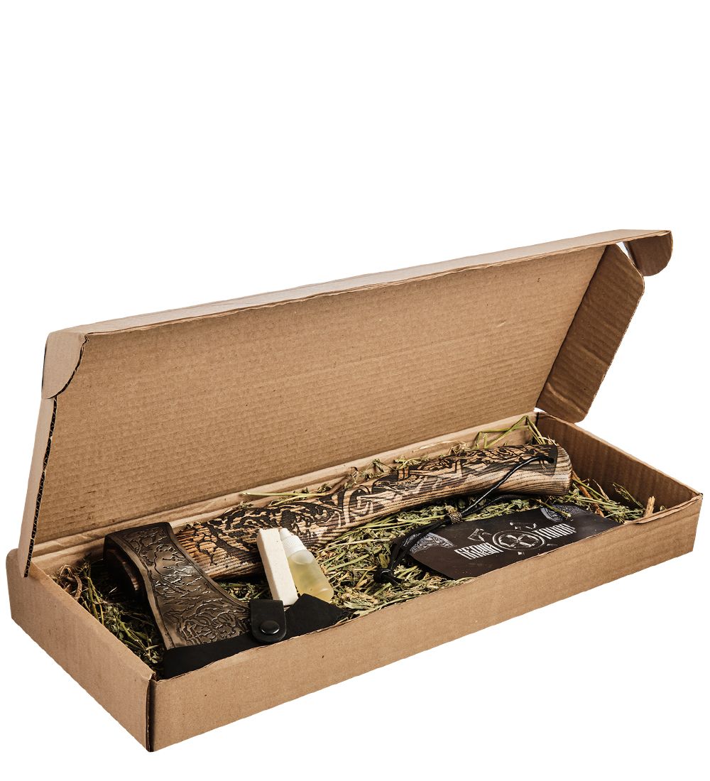 Секира Родослава TP-26 Топор большой с гравировкой «Тигр»