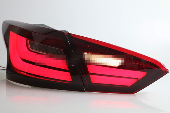 Задние фонари Форд Фокус 3 Седан V2 type [КРАСНЫЕ; Комплект Л+П; светодиодные]