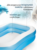 Бассейн надувной SWIM CENTER FAMILY POOL 203*152*48см (Intex)