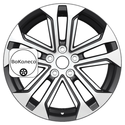 7x18/5x114,3 ET45 D66,1 KHW1803 (Teana/X-trail/Juke) Black-FP Khomen Wheels