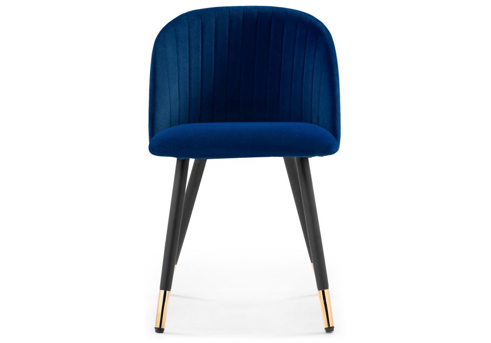 Стул на металлокаркасе Gabi dark blue / black / gold