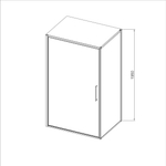 Душевой уголок Slim 8mm VSR-4SLP9090CL, 900*900, хром, стекло прозрачное