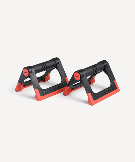 Упоры для отжиманий складные BA-304 черный/красный