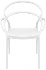 Кресло пластиковое Siesta Contract Mila, белый