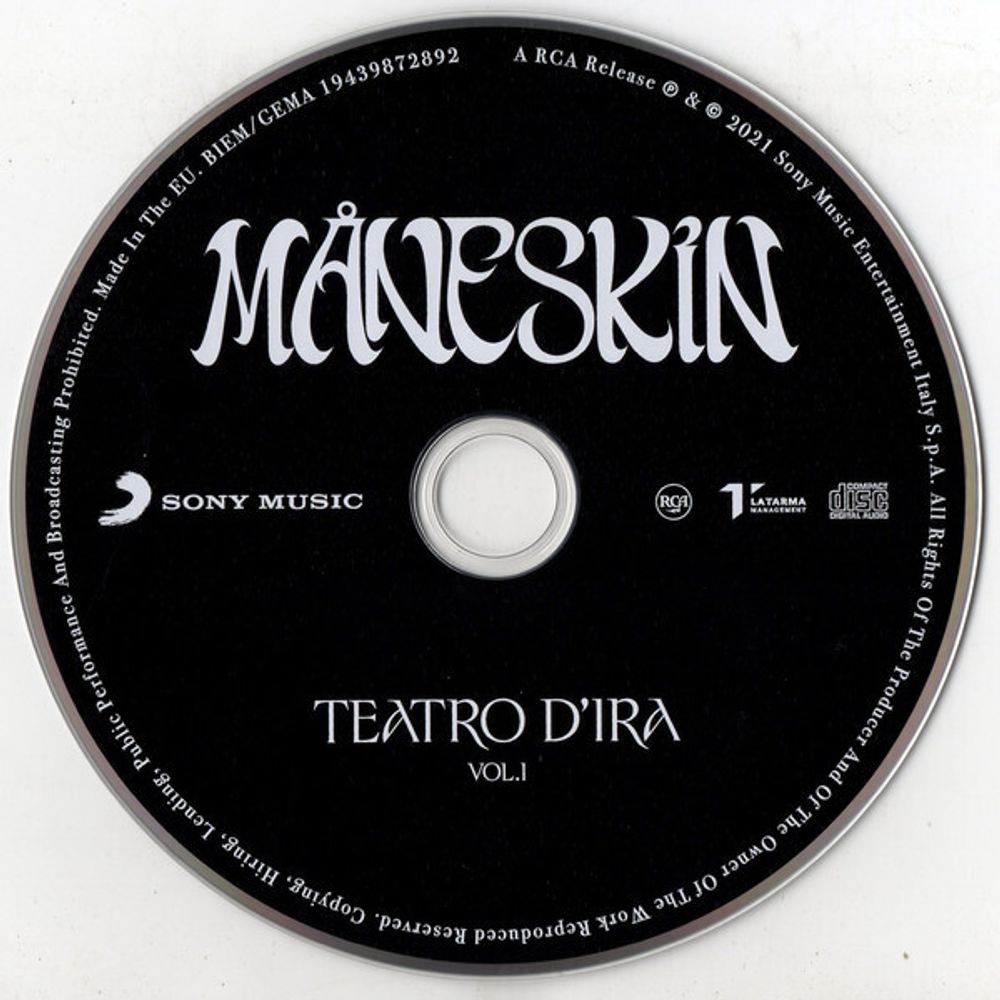 Maneskin. Teatro d'ira - Vol. I (CD)