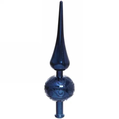 Верхушка на ёлку 23 см «Волшебный узор», Сапфир