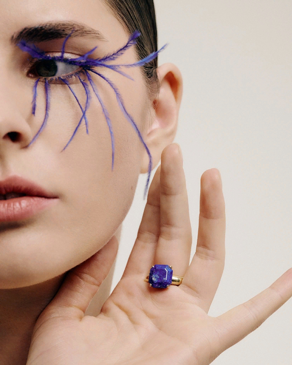 Moonka Cartoon Ring с лазуритом