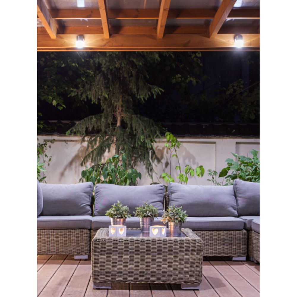 Светильник декоративный настенный ЭРА WL15 под лампу MR16 GU10 IP54 хром для интерьера и фасадов зданий | Настенная подсветка