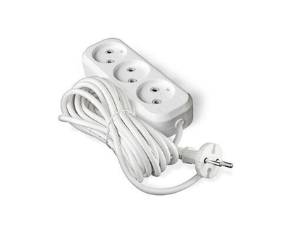 Удлинитель 3х7м без заземл. 10А IP20 Е-203 ПВС 2х1 АБС-пластик UNIVersal 9631966