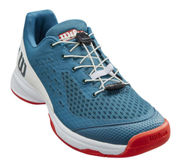 детские Кроссовки теннисные Wilson Rush Pro Jr 4.0 - blue coral/white/fiesta